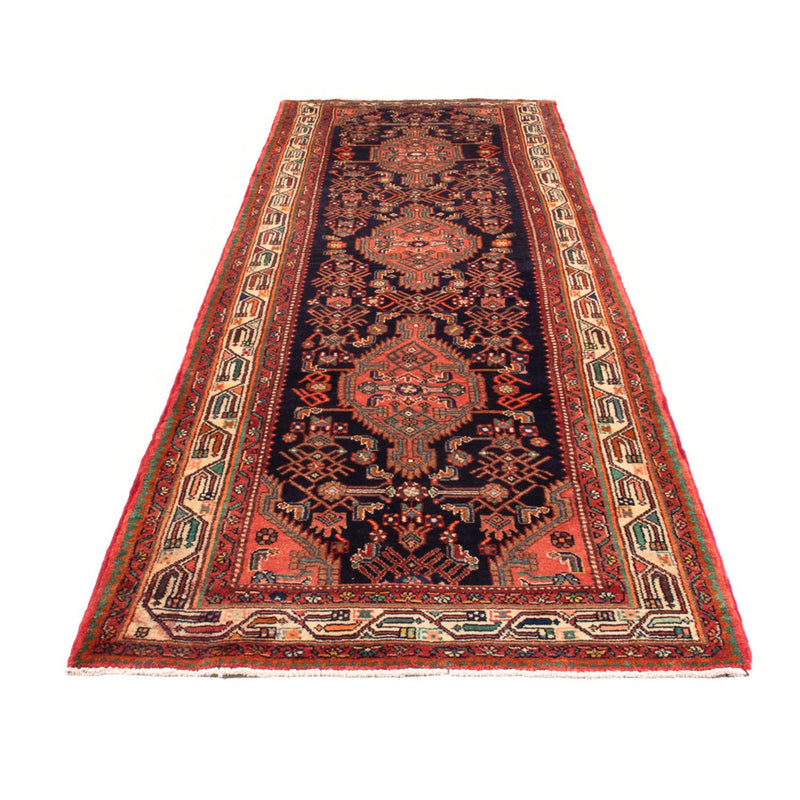 Loper Perzisch Tapijt - Nomadisch - 342 x 114 cm - donkerblauw