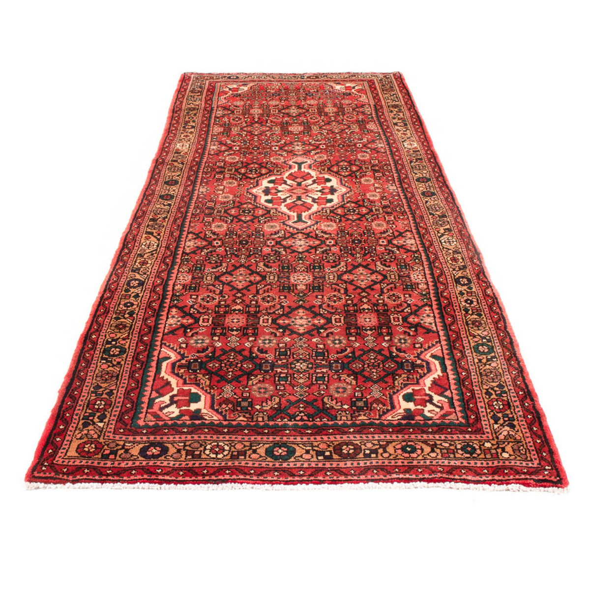 Loper Perzisch Tapijt - Nomadisch - 308 x 110 cm - donkerblauw