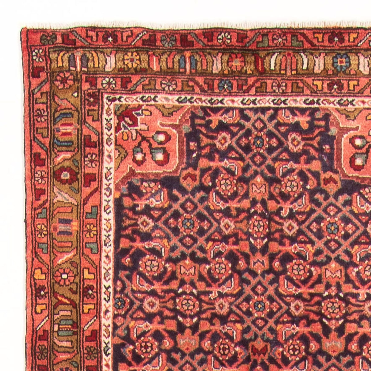 Loper Perzisch Tapijt - Nomadisch - 434 x 102 cm - donkerblauw