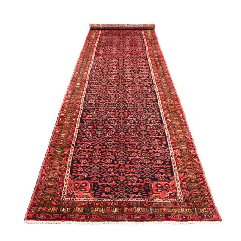 Loper Perzisch Tapijt - Nomadisch - 434 x 102 cm - donkerblauw