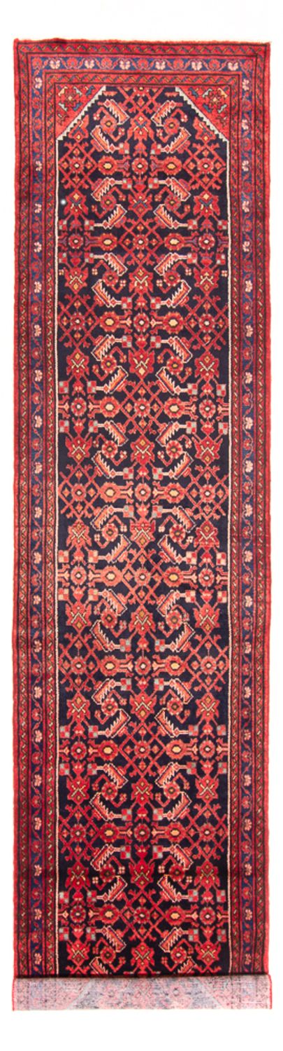 Loper Perzisch Tapijt - Nomadisch - 410 x 108 cm - donkerblauw