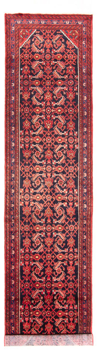 Loper Perzisch Tapijt - Nomadisch - 410 x 108 cm - donkerblauw
