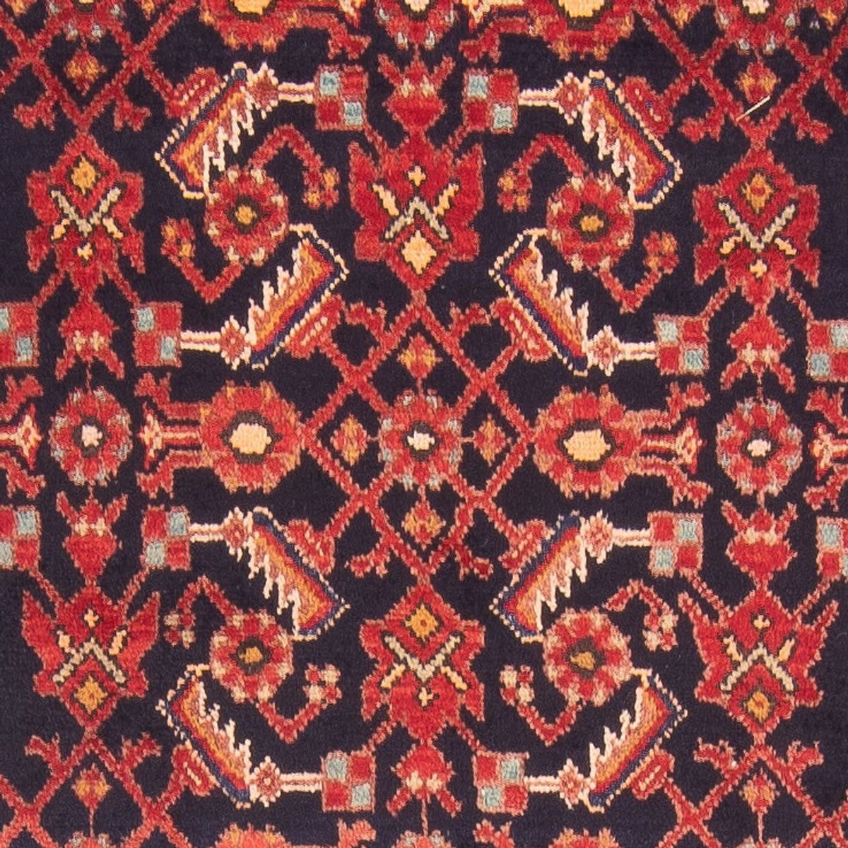 Loper Perzisch Tapijt - Nomadisch - 410 x 108 cm - donkerblauw