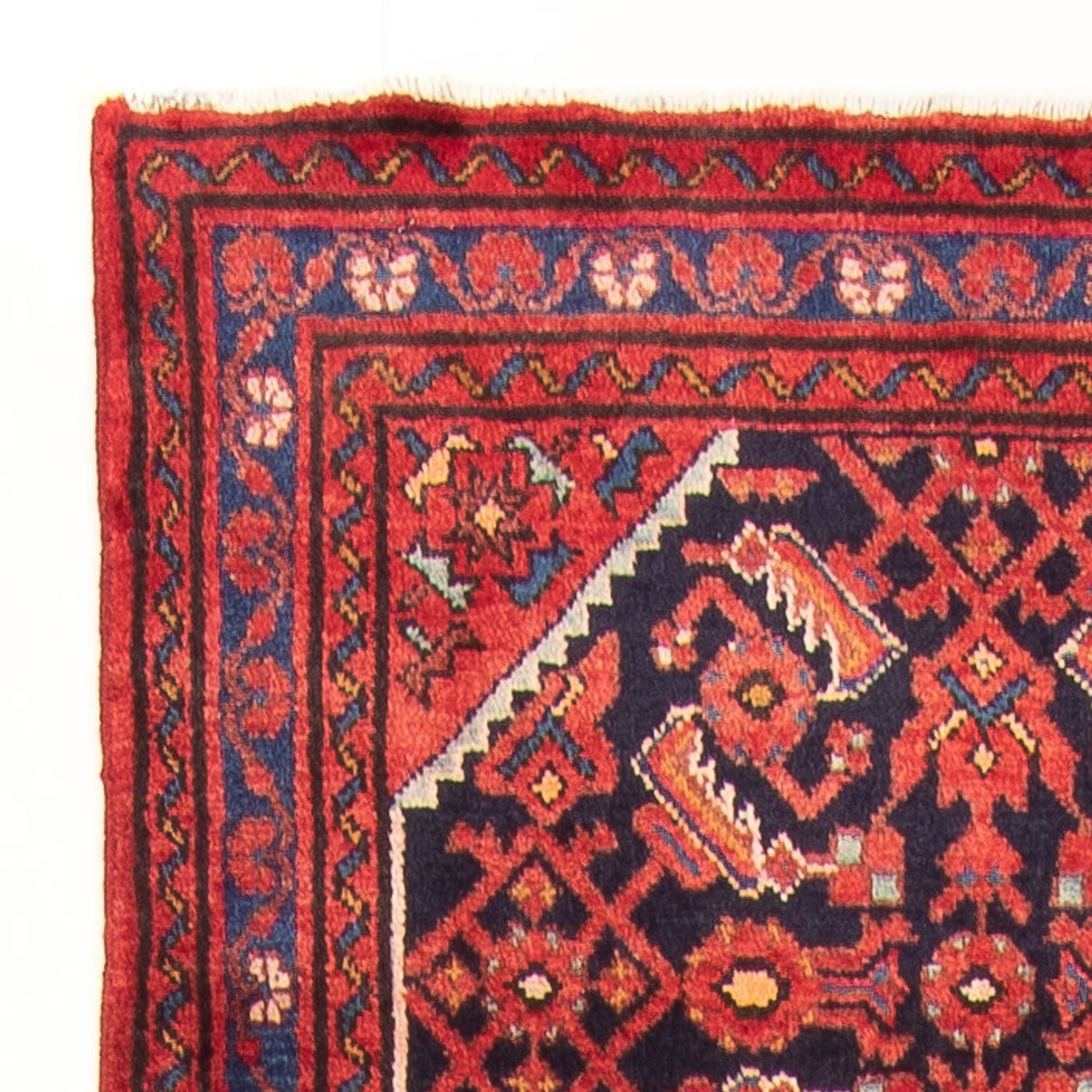 Loper Perzisch Tapijt - Nomadisch - 410 x 108 cm - donkerblauw