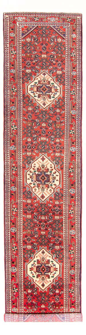 Loper Perzisch Tapijt - Nomadisch - 418 x 107 cm - rood