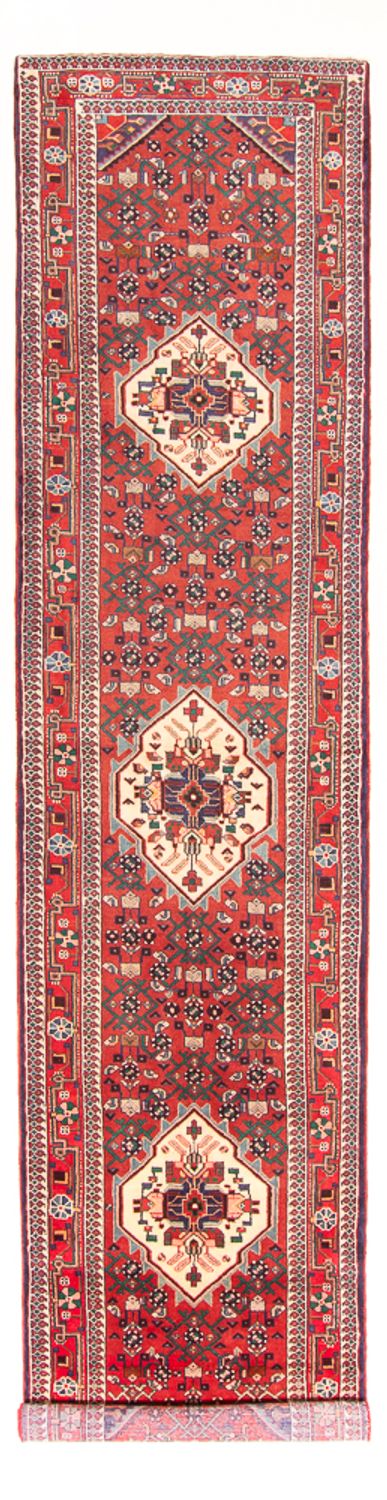 Loper Perzisch Tapijt - Nomadisch - 418 x 107 cm - rood