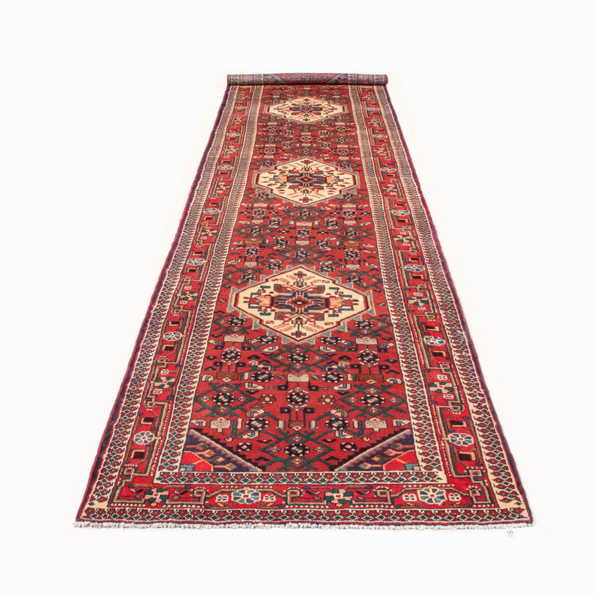 Loper Perzisch Tapijt - Nomadisch - 418 x 107 cm - rood