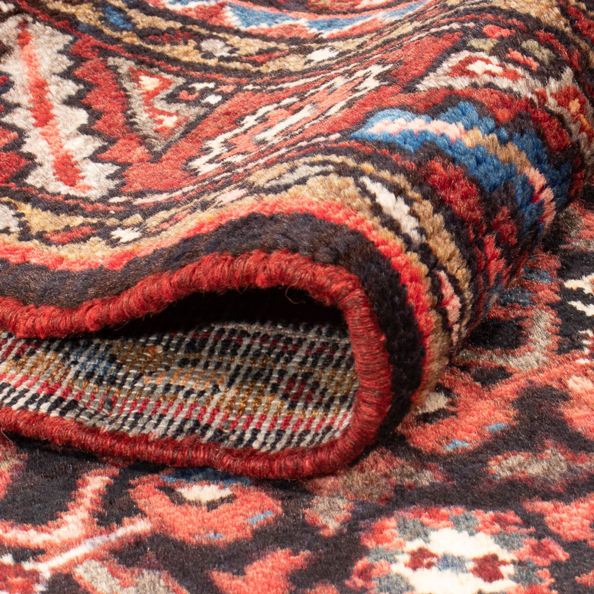 Loper Perzisch Tapijt - Nomadisch - 405 x 107 cm - donkerblauw