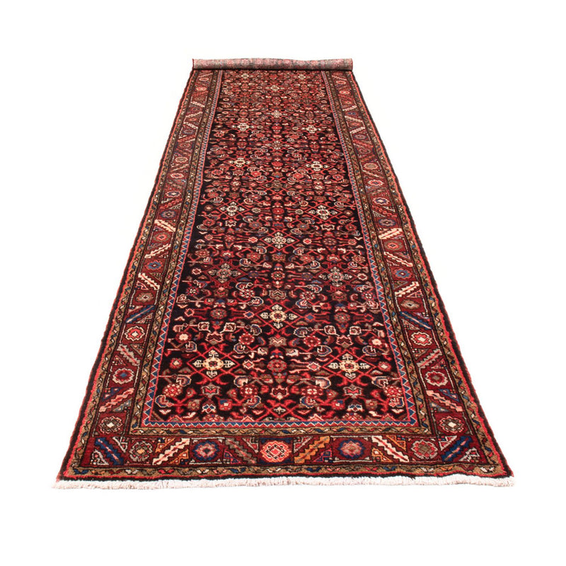 Loper Perzisch Tapijt - Nomadisch - 405 x 107 cm - donkerblauw