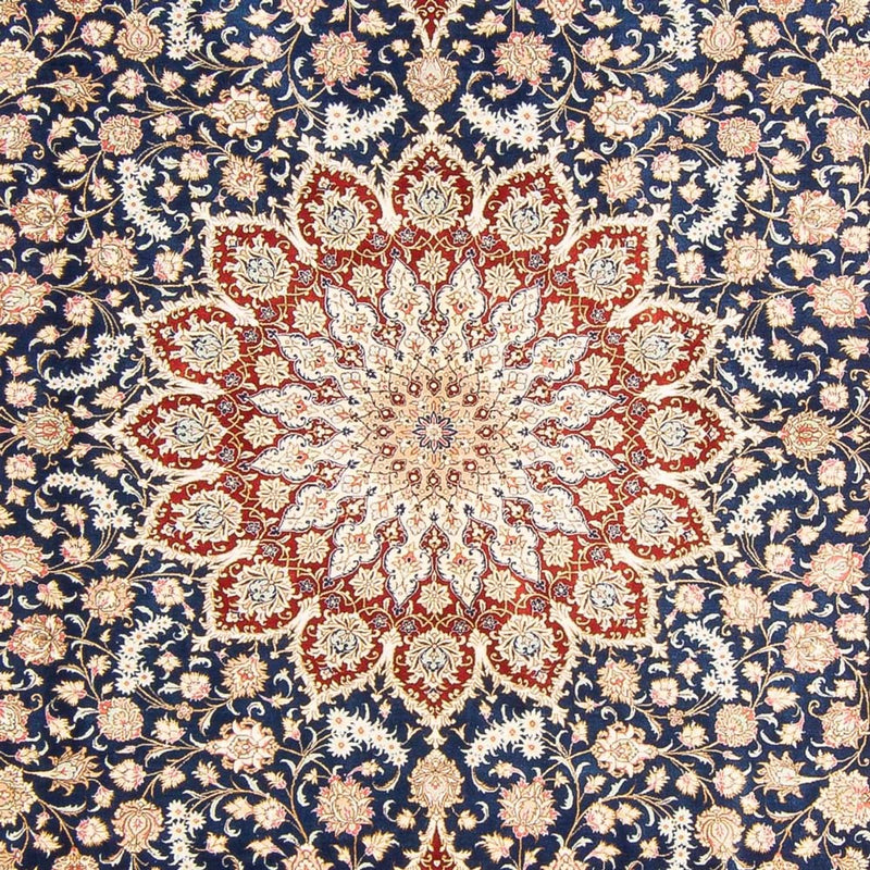 Zijden tapijt - Ghom Silk - Premium - 287 x 196 cm - blauw