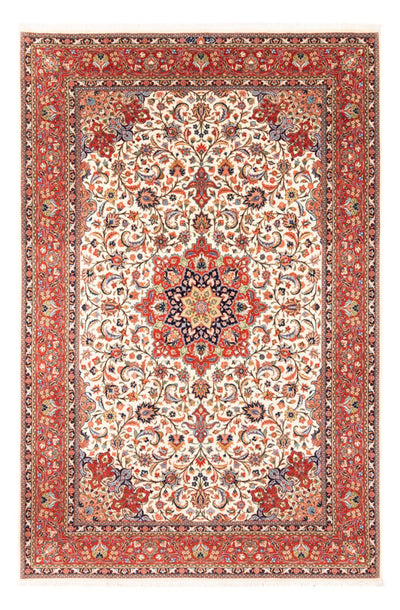 Sarouk Tapijt 196x291cm - Perzisch tapijt - crème