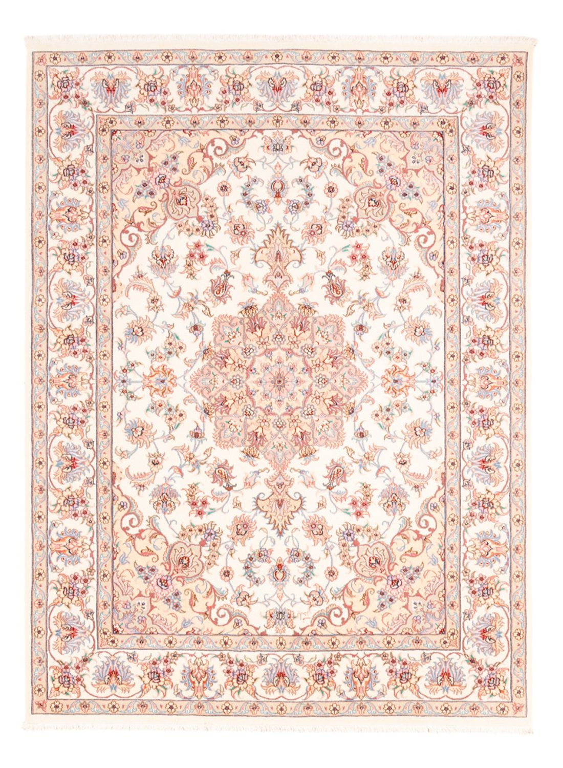 Perzisch tapijt - Tabriz - 198 x 149 cm - crème