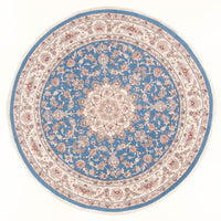 Perzisch tapijt - Tabriz - Royal rond  - 200 x 200 cm - blauw