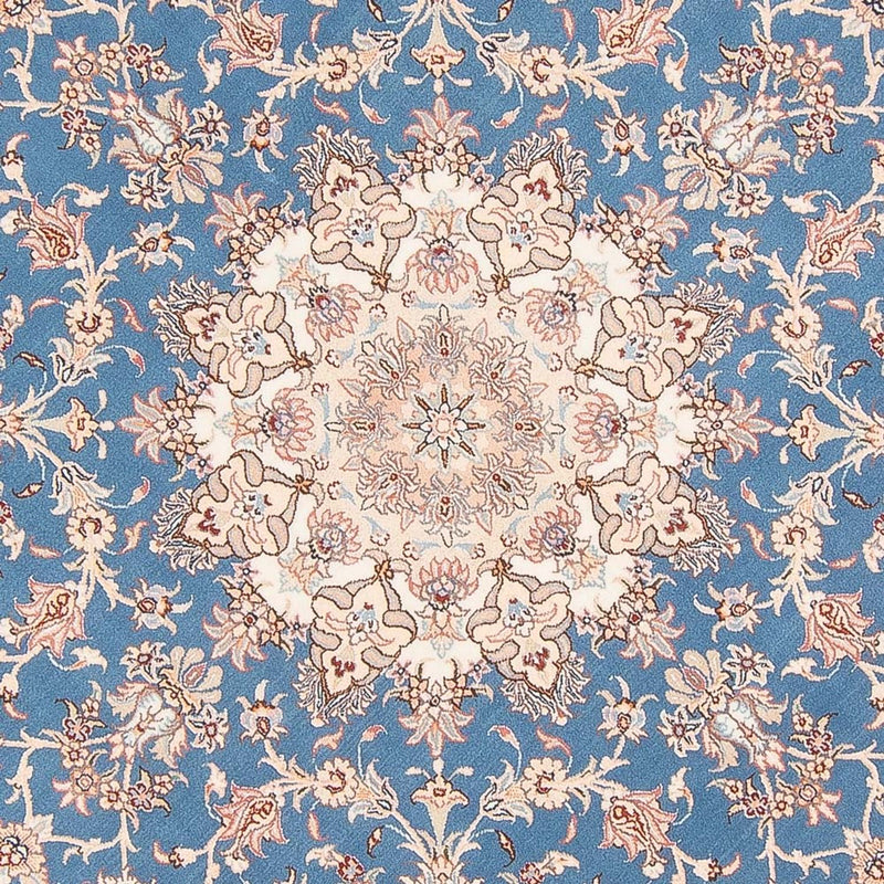 Perzisch tapijt - Tabriz - Royal rond  - 200 x 200 cm - blauw