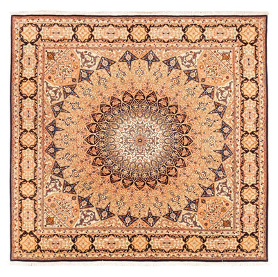 Perzisch tapijt - Tabriz - Royal vierkant  - 200 x 200 cm - licht beige