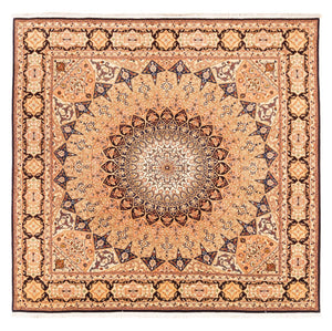 Perzisch tapijt - Tabriz - Royal vierkant  - 200 x 200 cm - licht beige