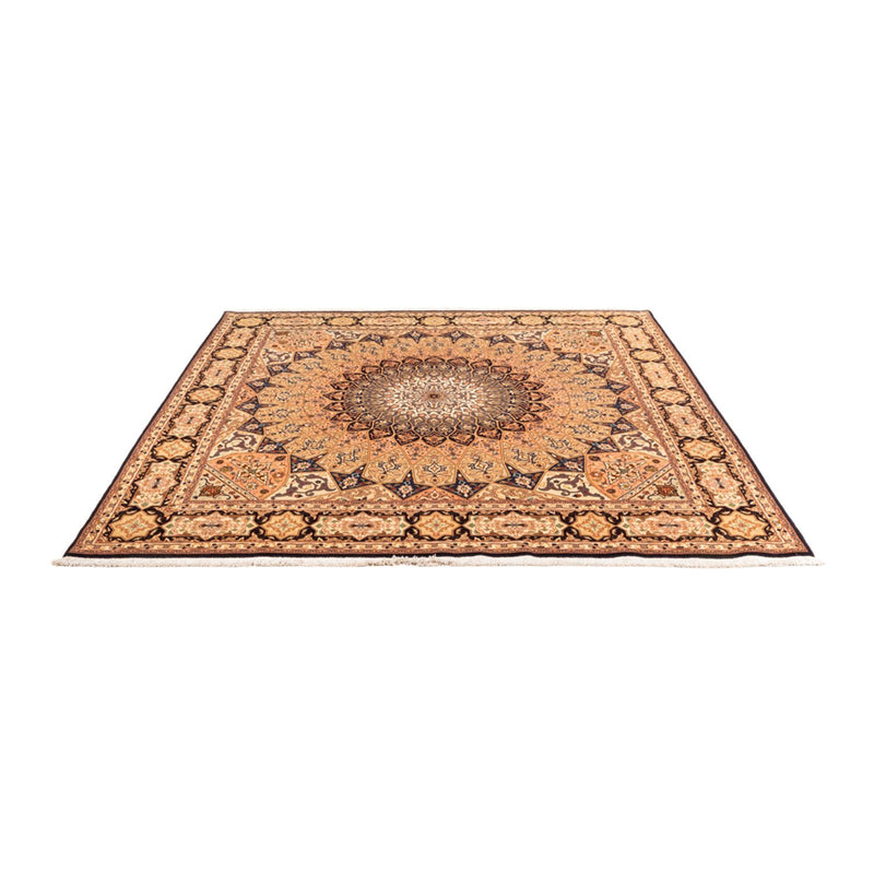 Perzisch tapijt - Tabriz - Royal vierkant  - 200 x 200 cm - licht beige