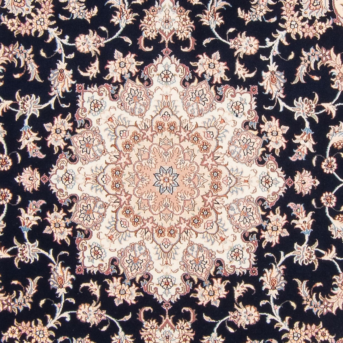 Perzisch tapijt - Tabriz - Royal - 220 x 198 cm - donkerblauw