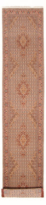 Loper Perzisch tapijt - Tabriz - Royal - 400 x 78 cm - beige