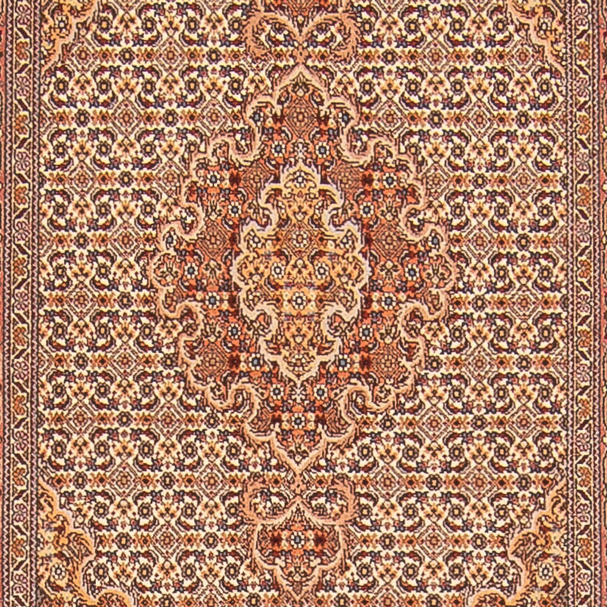 Loper Perzisch tapijt - Tabriz - Royal - 400 x 78 cm - beige