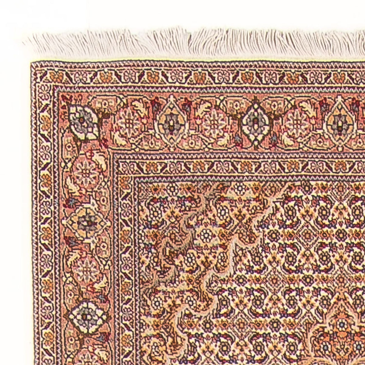 Loper Perzisch tapijt - Tabriz - Royal - 400 x 78 cm - beige