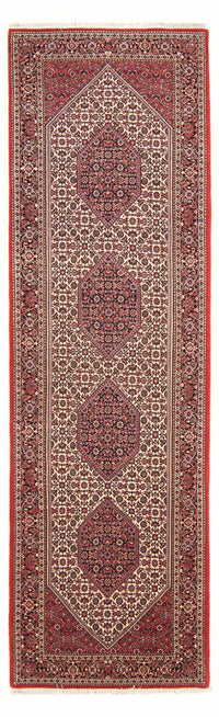 Loper Perzisch tapijt - Bijar - Koninklijk - 305 x 90 cm - beige