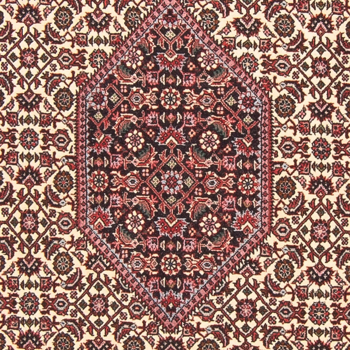 Loper Perzisch tapijt - Bijar - Koninklijk - 305 x 90 cm - beige