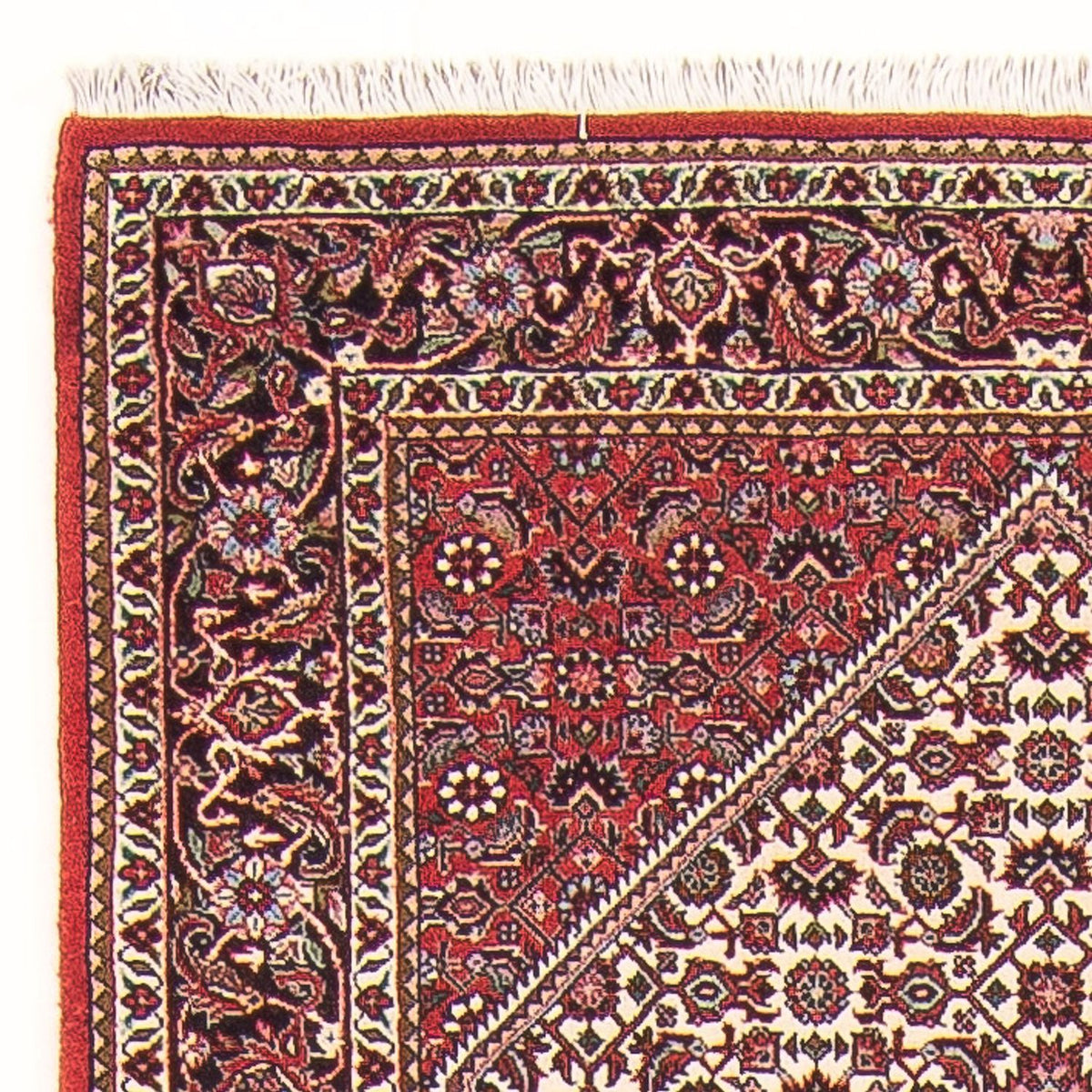 Loper Perzisch tapijt - Bijar - Koninklijk - 305 x 90 cm - beige