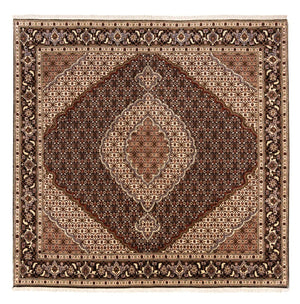 Perzisch tapijt - Tabriz - Royal vierkant  - 203 x 198 cm - donker beige
