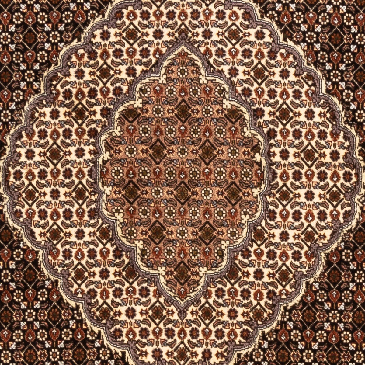 Perzisch tapijt - Tabriz - Royal vierkant  - 203 x 198 cm - donker beige
