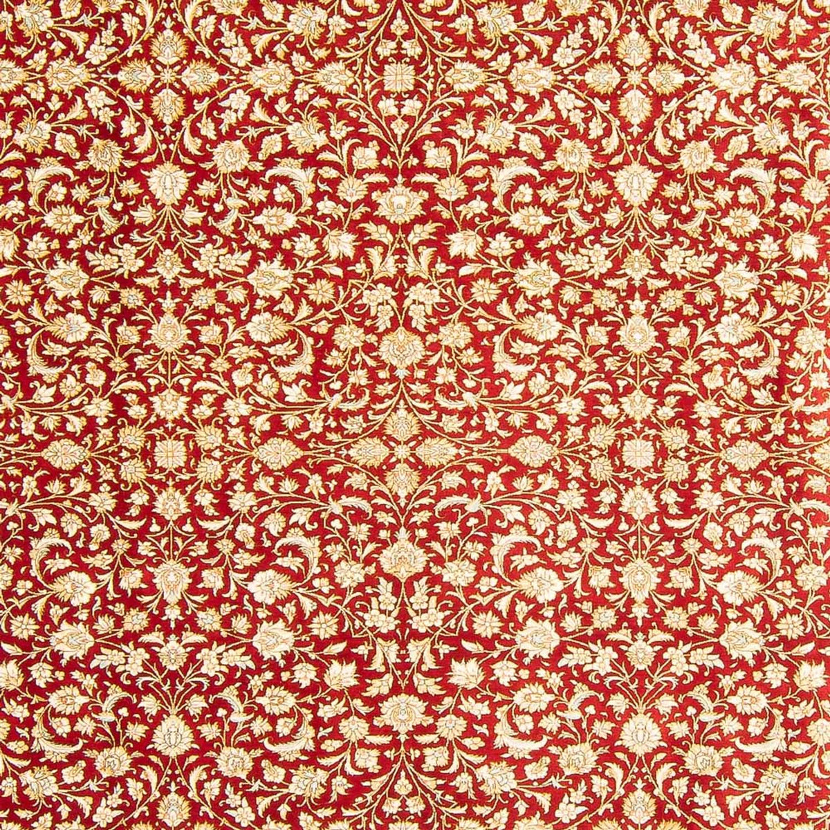 Zijden tapijt - Ghom Silk - Premium - 294 x 197 cm - rood