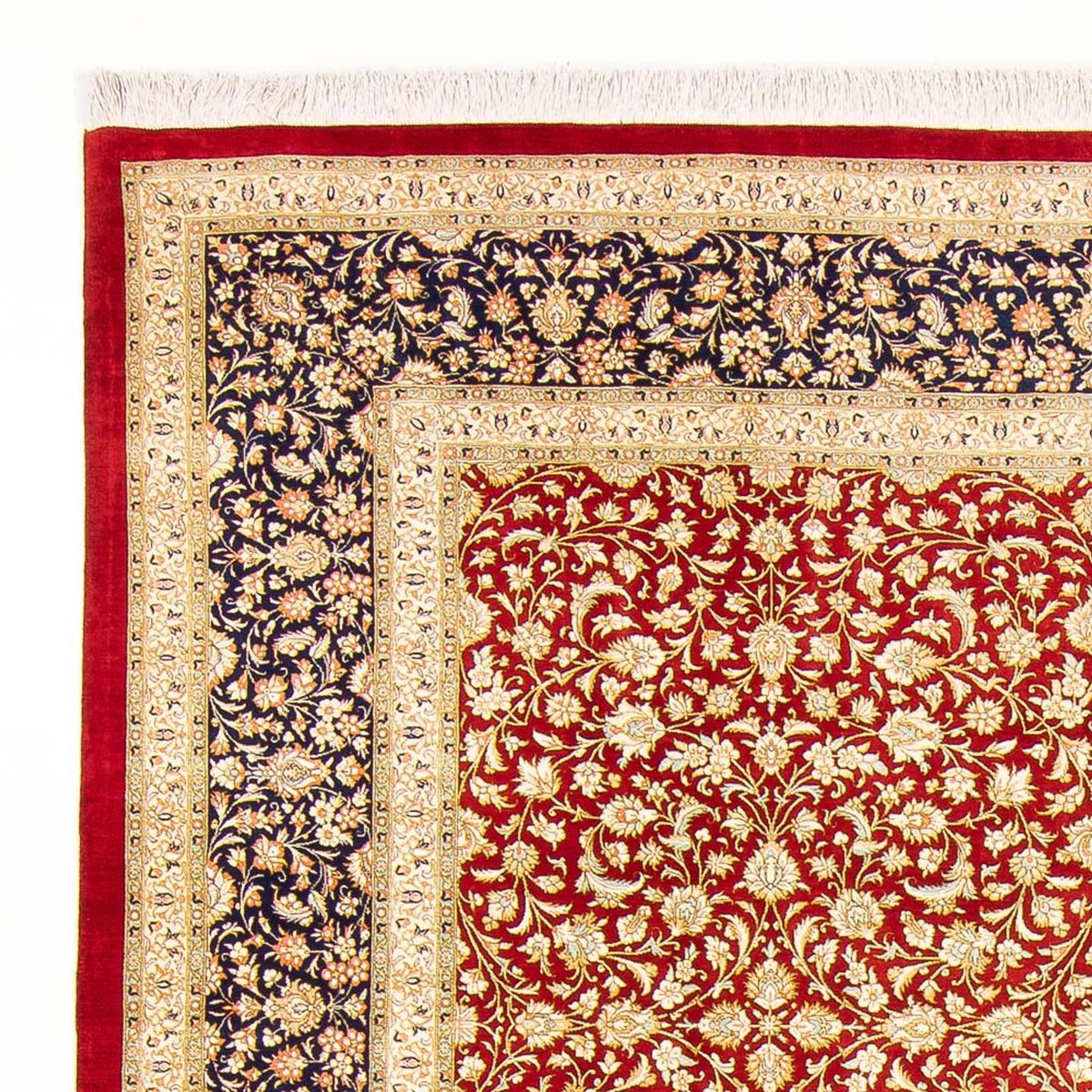 Zijden tapijt - Ghom Silk - Premium - 294 x 197 cm - rood