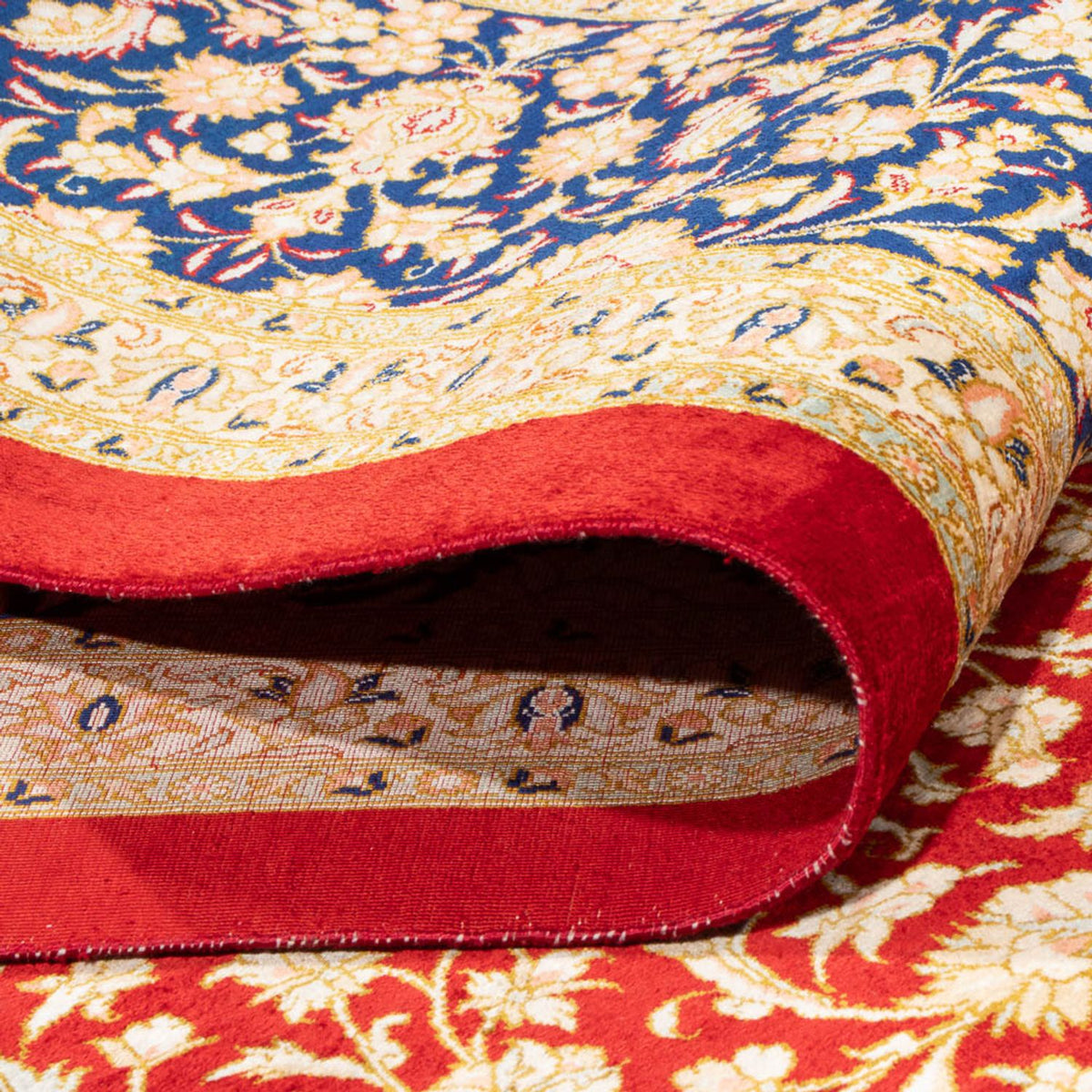 Zijden tapijt - Ghom Silk - Premium - 294 x 197 cm - rood