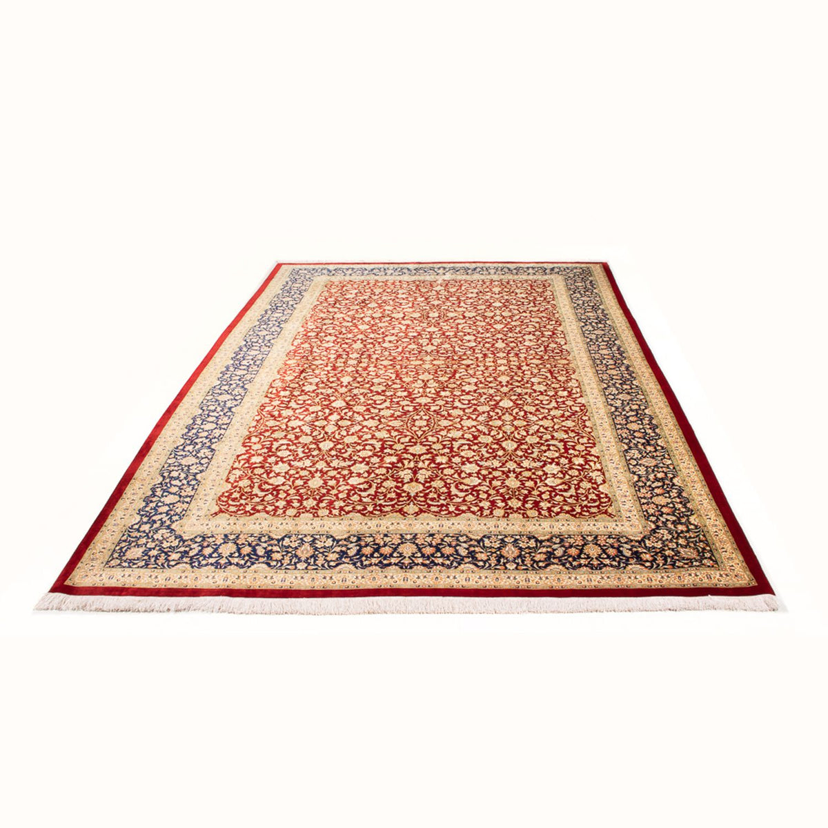 Zijden tapijt - Ghom Silk - Premium - 294 x 197 cm - rood