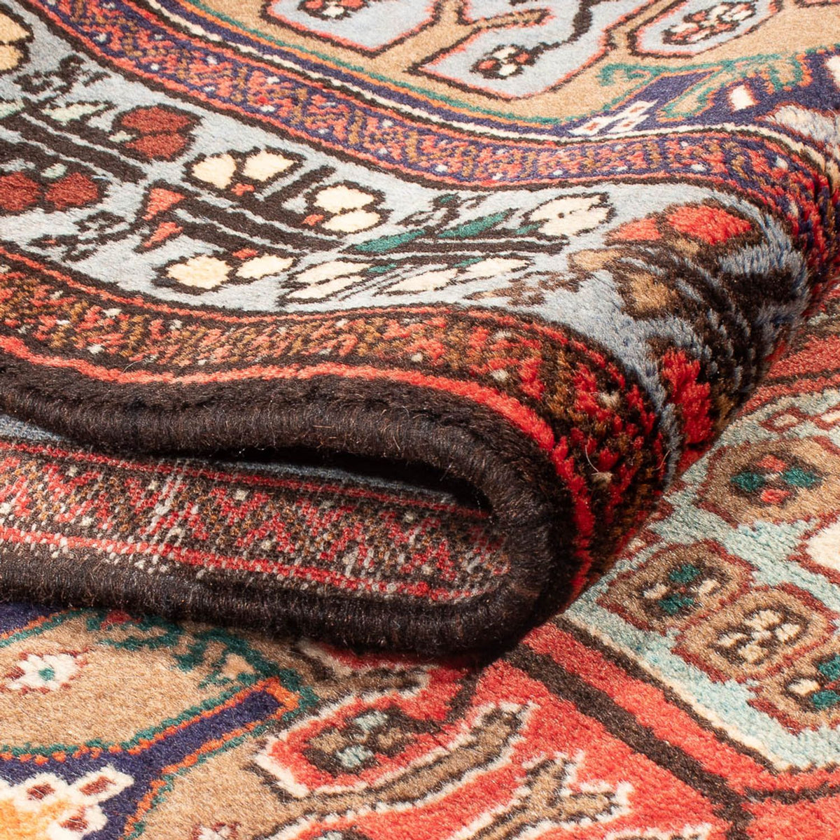 Loper Perzisch Tapijt - Nomadisch - 392 x 83 cm - veelkleurig