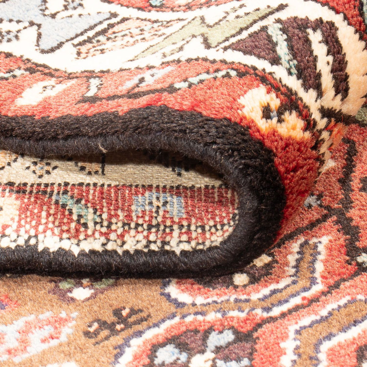 Loper Perzisch Tapijt - Nomadisch - 370 x 93 cm - donkerblauw