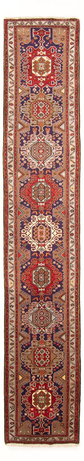 Loper Perzisch Tapijt - Nomadisch - 403 x 82 cm - donkerblauw