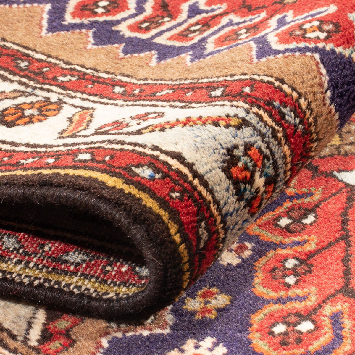 Loper Perzisch Tapijt - Nomadisch - 403 x 82 cm - donkerblauw