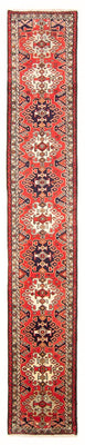 Loper Perzisch Tapijt - Nomadisch - 395 x 80 cm - rood