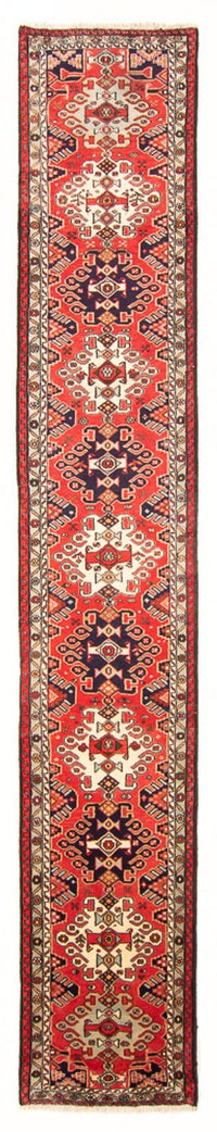 Loper Perzisch Tapijt - Nomadisch - 395 x 80 cm - rood