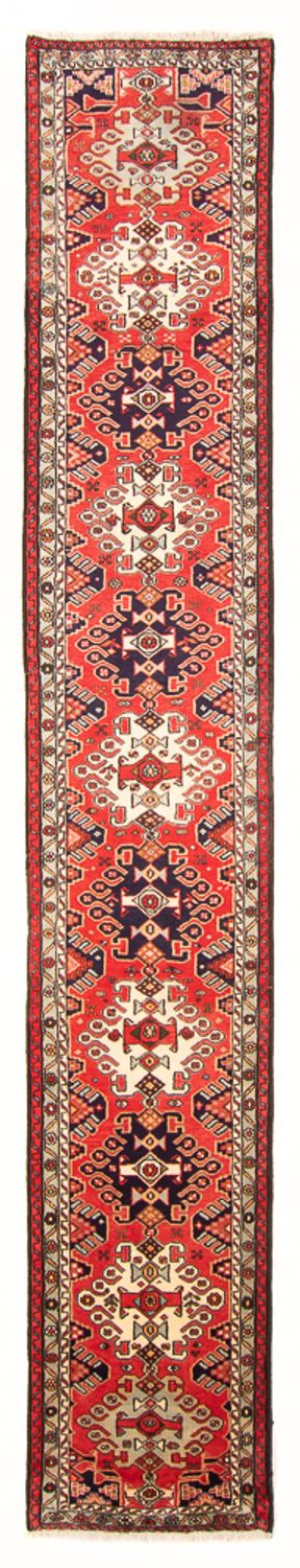 Loper Perzisch Tapijt - Nomadisch - 395 x 80 cm - rood