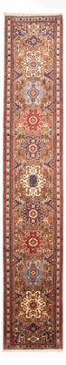 Loper Perzisch Tapijt - Nomadisch - 400 x 92 cm - veelkleurig