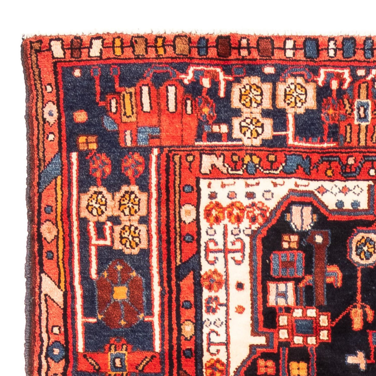 Loper Perzisch Tapijt - Nomadisch - 295 x 140 cm - donkerblauw