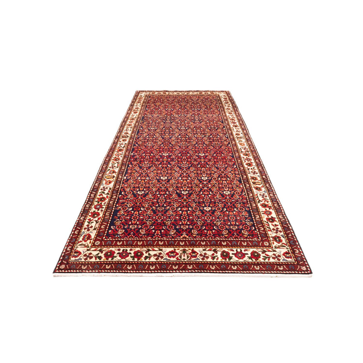 Loper Perzisch Tapijt - Nomadisch - 375 x 150 cm - rood