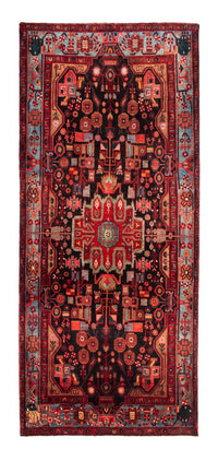 Loper Perzisch Tapijt - Nomadisch - 343 x 154 cm - donkerblauw