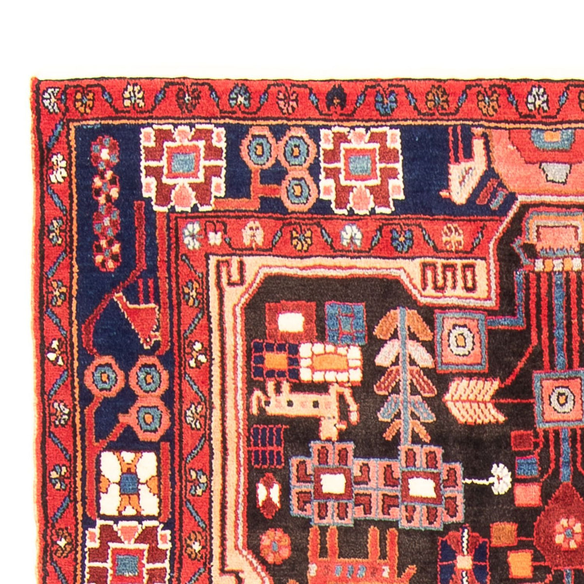 Perzisch Tapijt - Nomadisch - 280 x 150 cm - donkerblauw