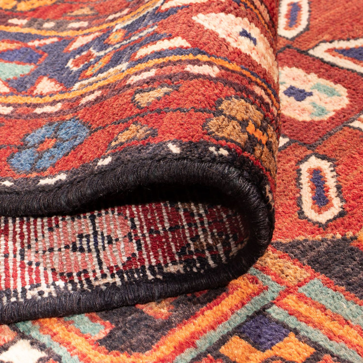 Loper Perzisch Tapijt - Nomadisch - 350 x 150 cm - rood