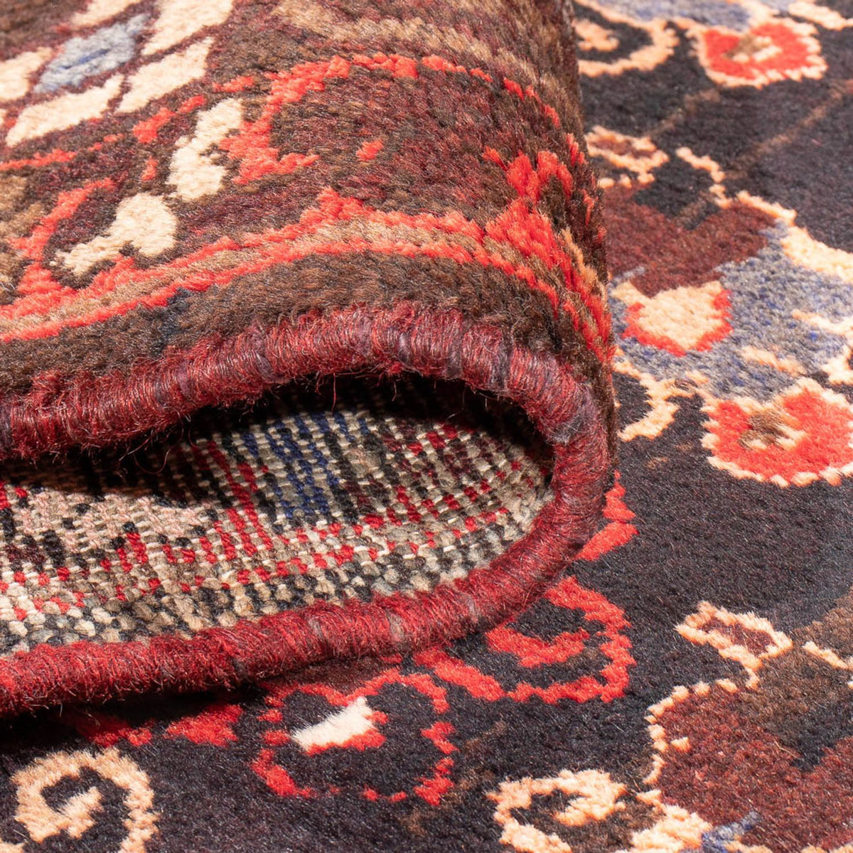 Loper Perzisch Tapijt - Nomadisch - 350 x 140 cm - donkerblauw