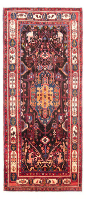 Loper Perzisch Tapijt - Nomadisch - 350 x 160 cm - donkerblauw