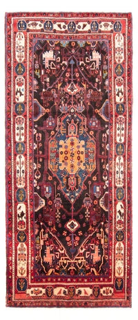 Loper Perzisch Tapijt - Nomadisch - 350 x 160 cm - donkerblauw